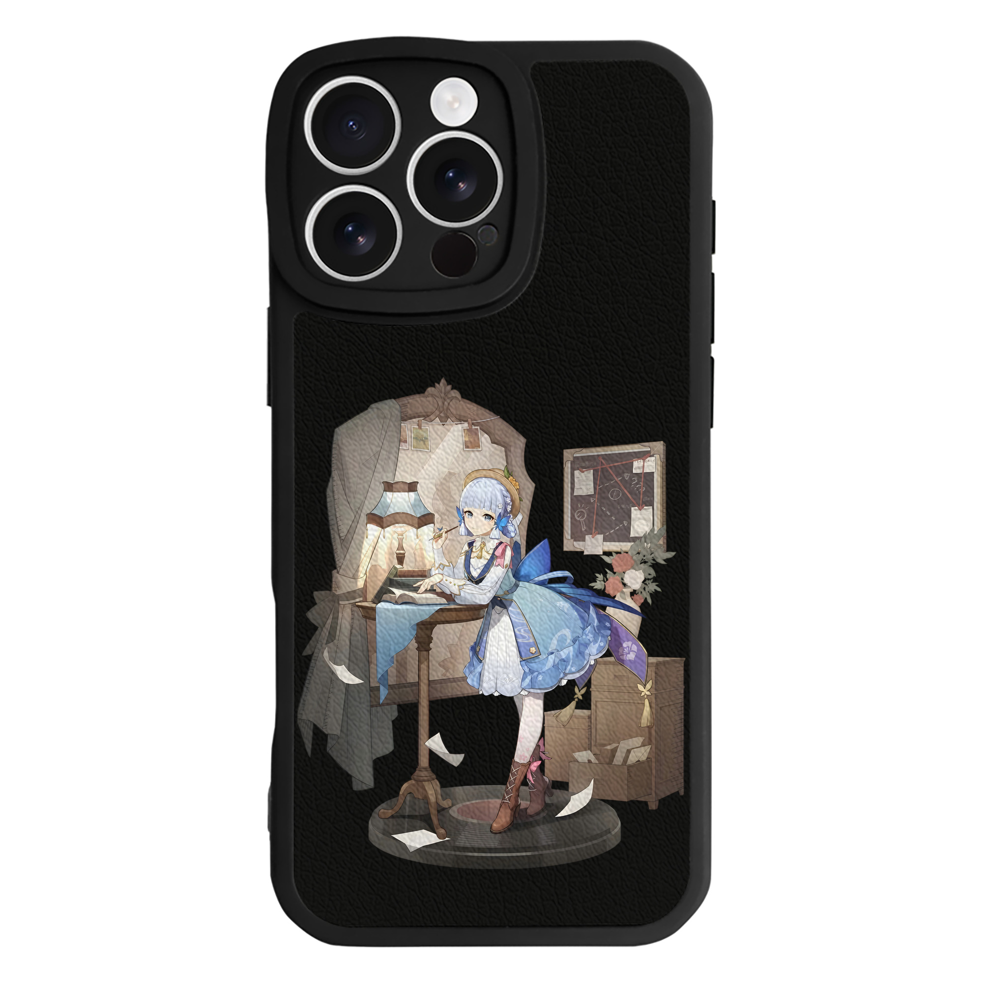げんし神 神里綾華 神宮寺レン genshin Kamimiya Ren 【iPhone 16シリーズ対応】シリコンスマホケース（レザー調） 材質：シリコン